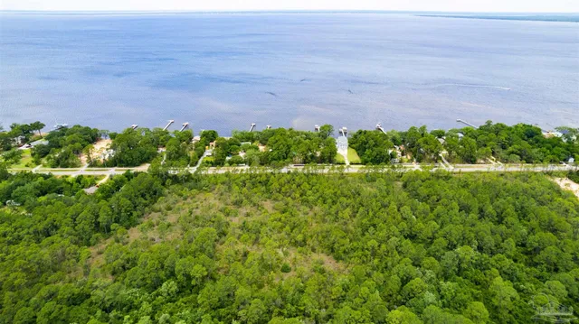 a view of a garden with a building in the background