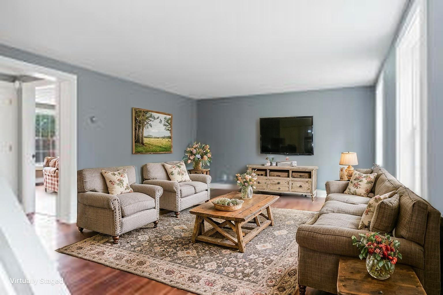 610 West Neck Road Nobleboro, ME 04555 - Photo 33 of 82 Living Room - Virtually Enhanced