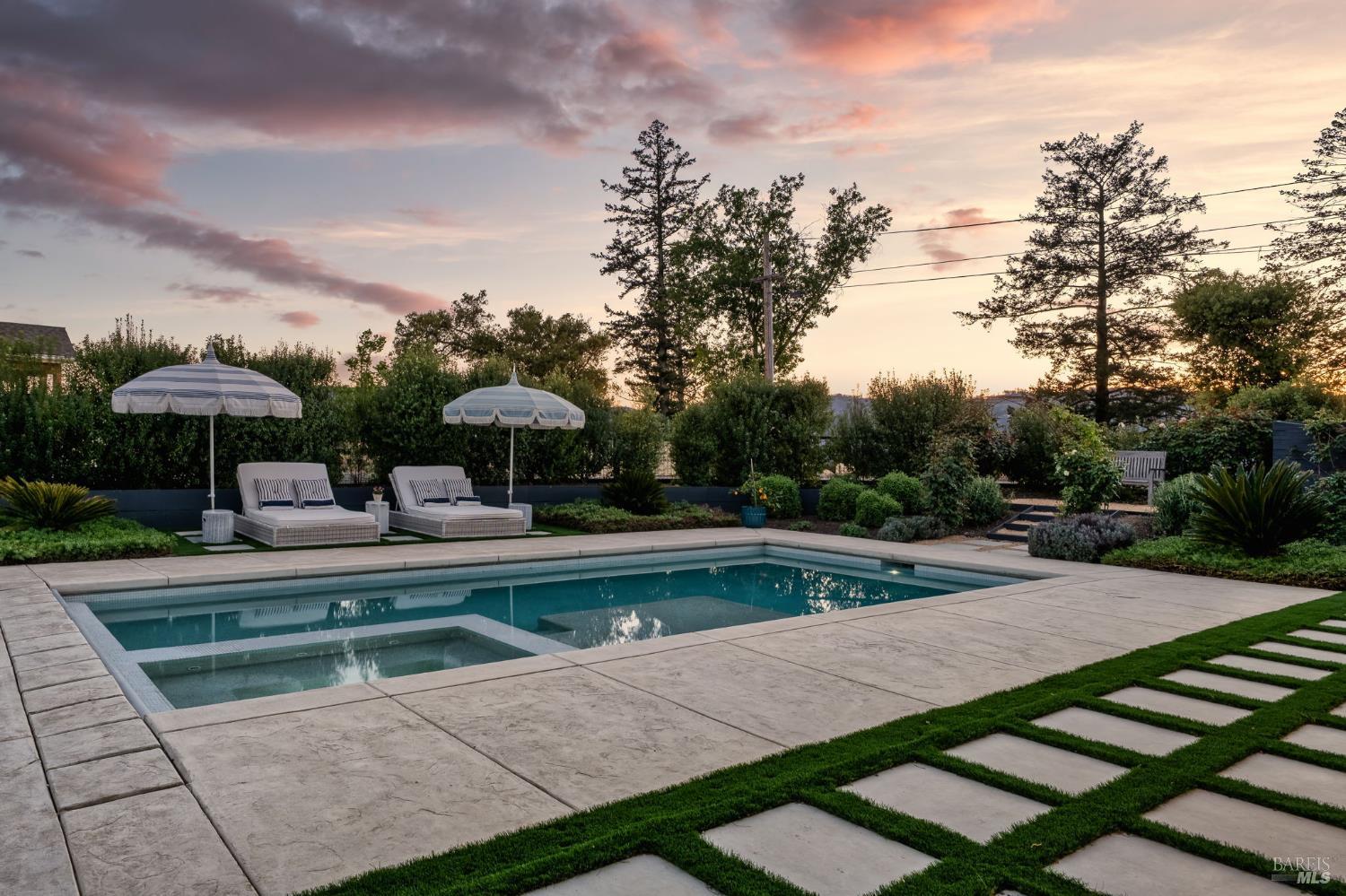 16 Upland Road St. Helena, CA 94574 - Photo 6 of 92 The backyard is meticulously maintained and is ready for your enjoyment and entertaining and features filtered views, a kitchen garden, an outdoor kitchen and a fireplace too.
