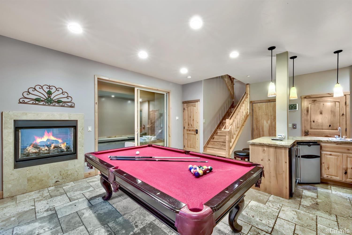 3639 Saddle Road South Lake Tahoe, CA 96150 - Photo 13 of 25 a room with pool table and windows