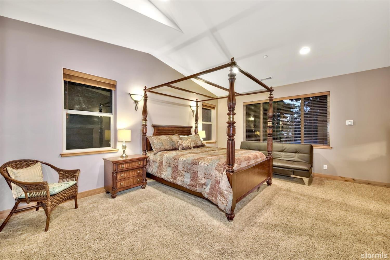 3639 Saddle Road South Lake Tahoe, CA 96150 - Photo 16 of 25 a bedroom with a bed and a window