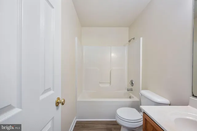 a view of small space with racks on the wall