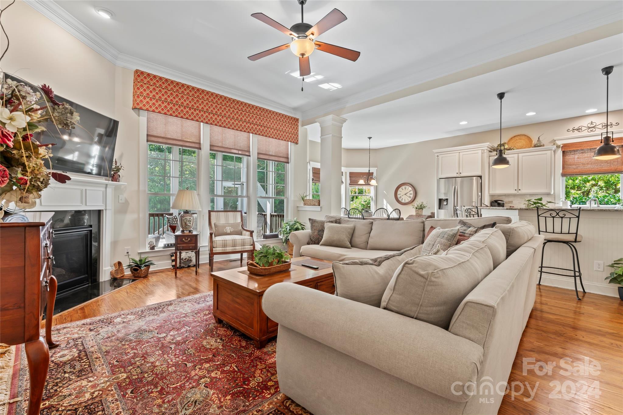6059 Daphne Circle Fort Mill, SC 29708 - Photo 11 of 48 a living room with furniture and a fireplace