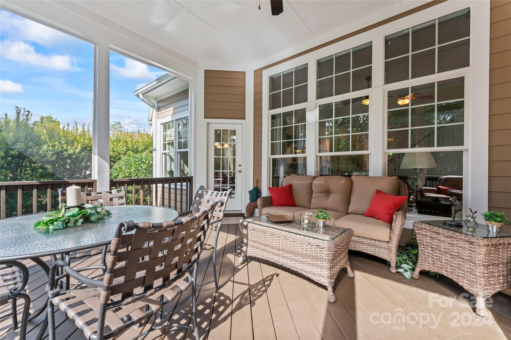 6059 Daphne Circle Fort Mill, SC 29708 - Photo 41 of 48 a balcony with furniture and a potted plant