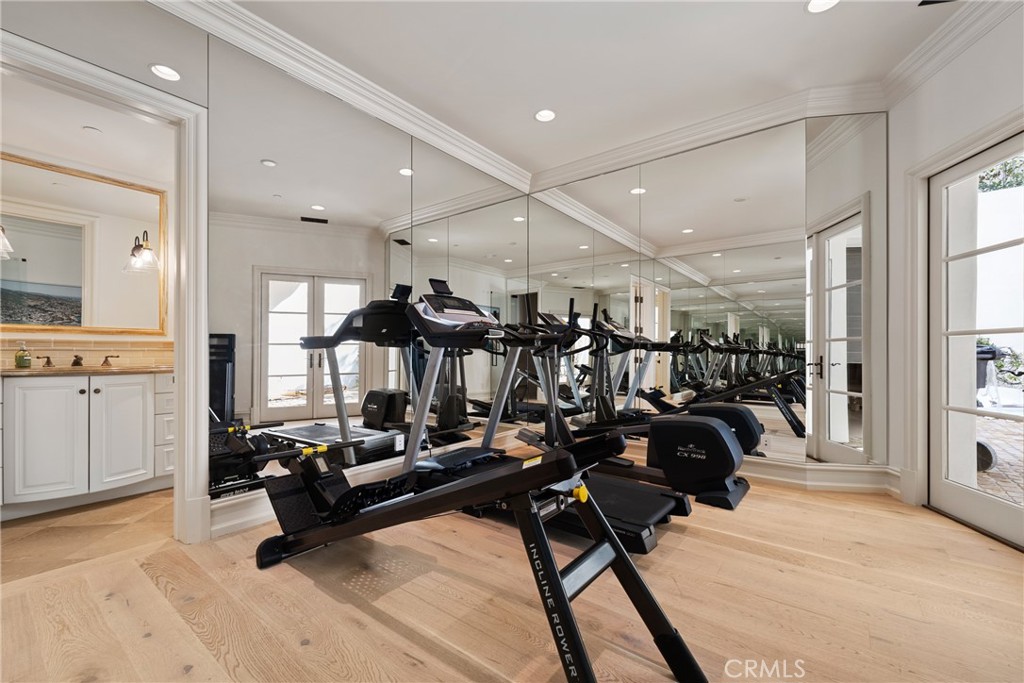 22 Deep Sea Newport Coast, CA 92657 - Photo 49 of 57 a view of a room with gym equipment