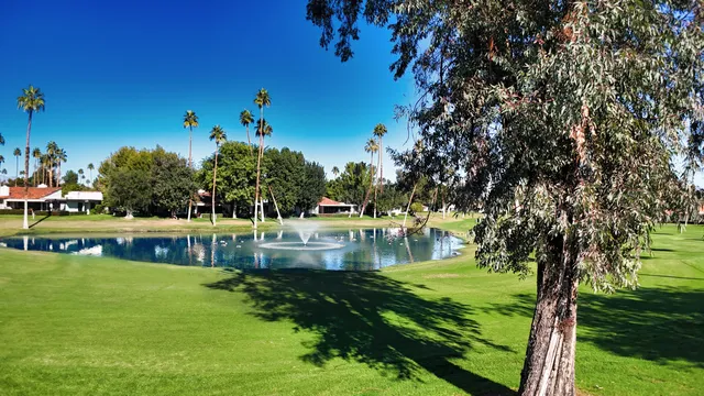 a view of swimming pool with a yard