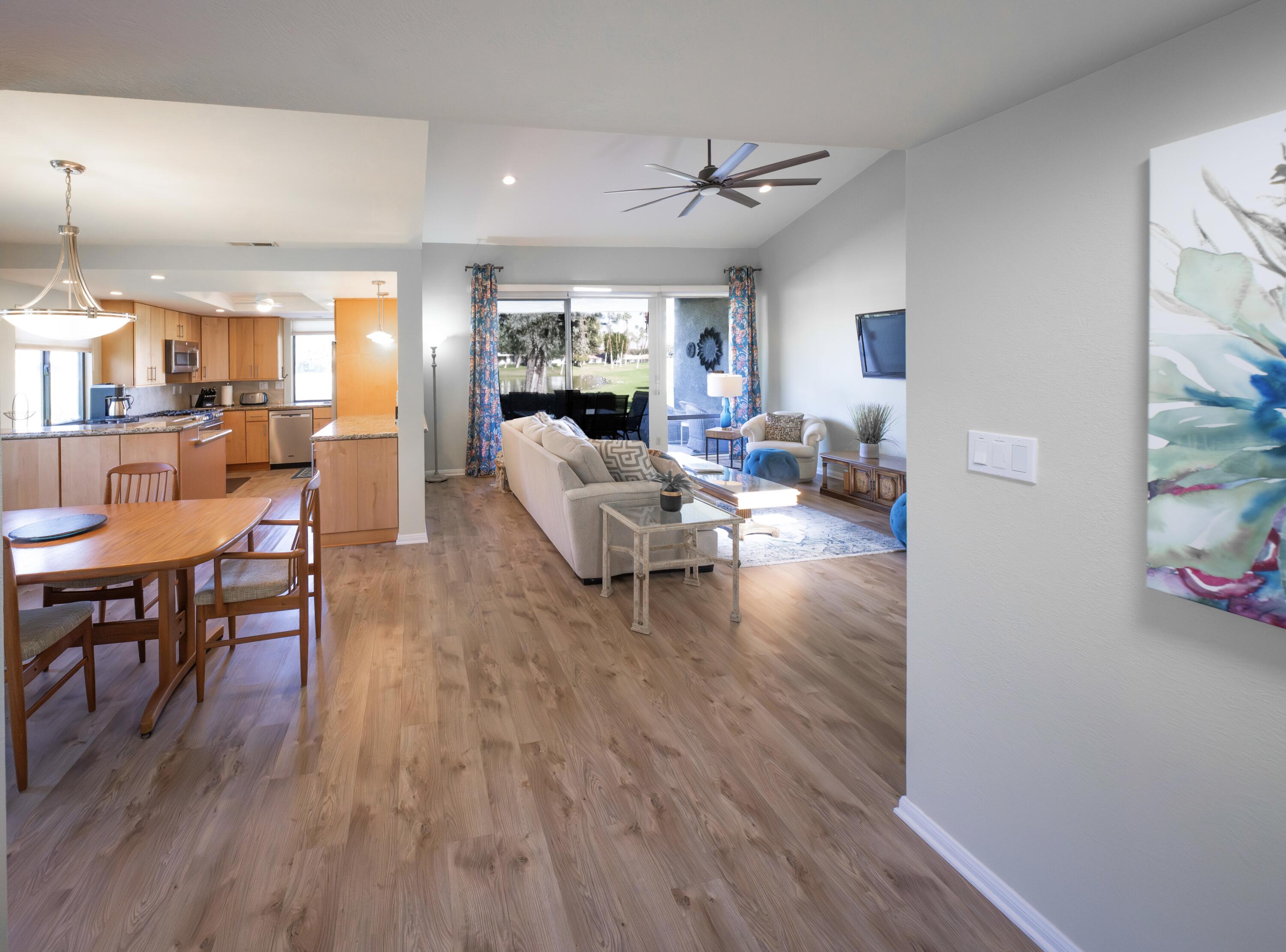 73 Marbella Drive Rancho Mirage, CA 92270 - Photo 12 of 43 a living room with furniture and a wooden floor