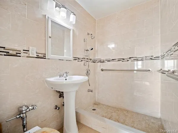 a view of city from a balcony