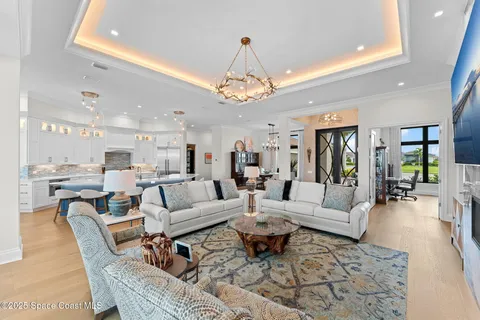 a view of swimming pool with outdoor seating