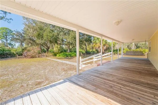 a view of outdoor space and deck
