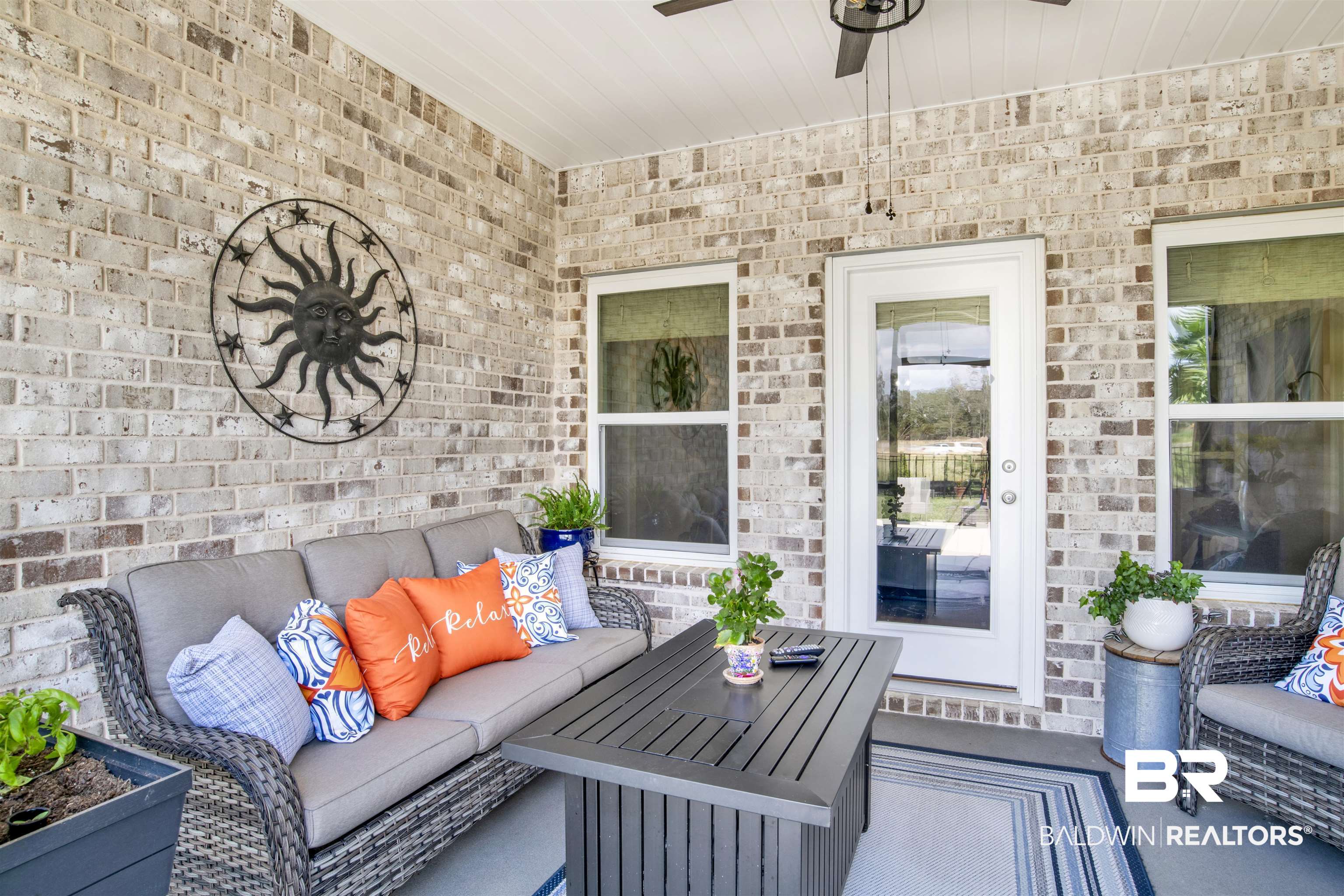 10113 Lakeview Drive Foley, AL 36535 - Photo 30 of 34 View of patio featuring outdoor lounge area and ceiling fan