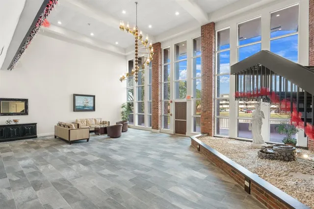 a very nice looking room with a large window