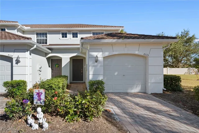 a front view of a house