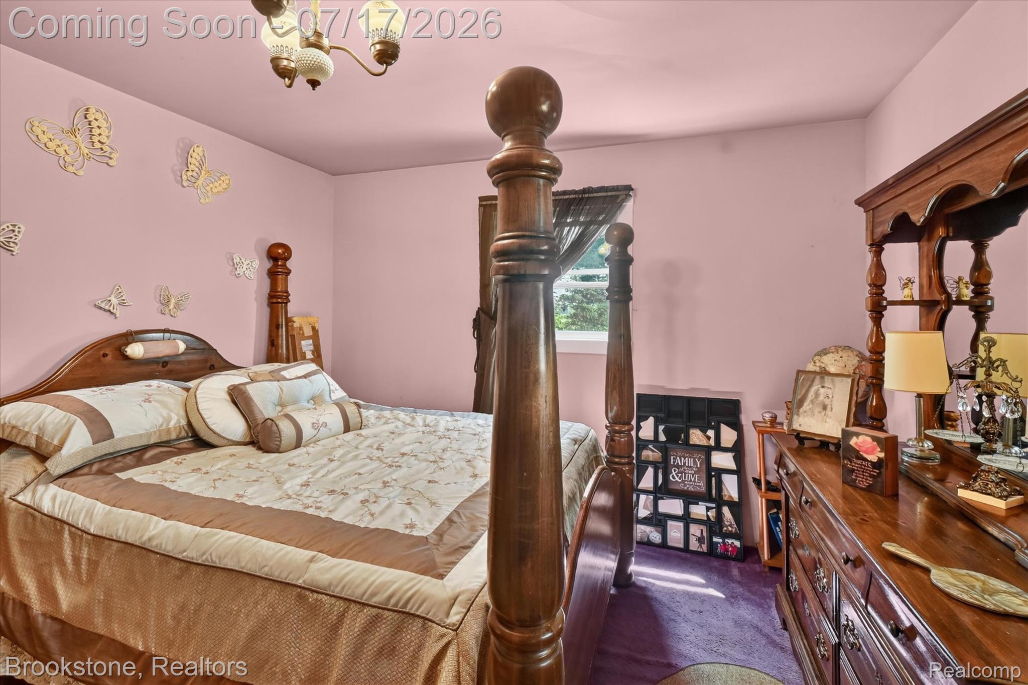 22025 Lakefield Road Merrill, MI 48637 - Photo 20 of 47 Room featuring light purple wall tones and a window with natural light