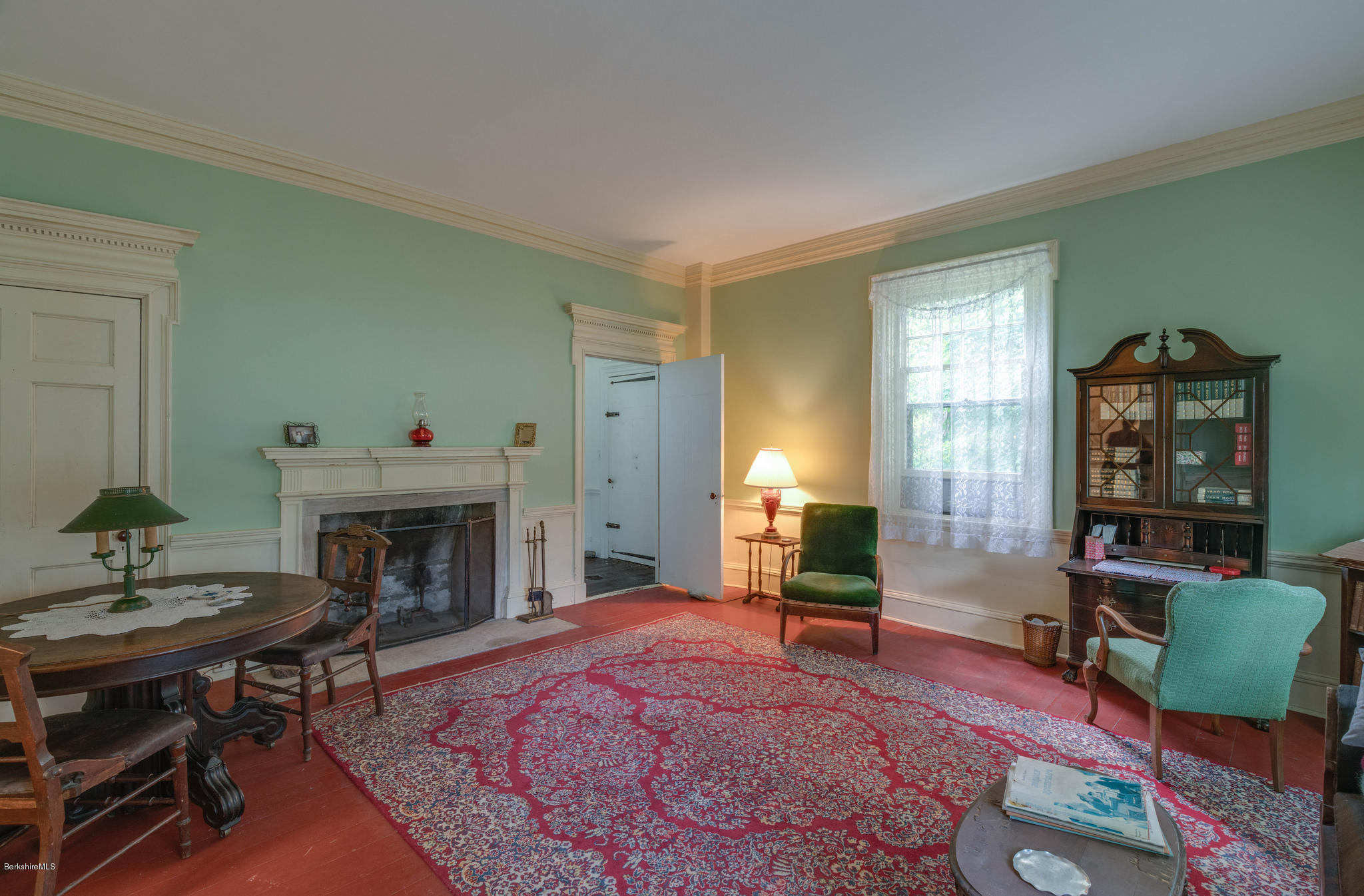 1385 State Road Richmond, MA 01254 - Photo 17 of 25 a living room with furniture and a fireplace