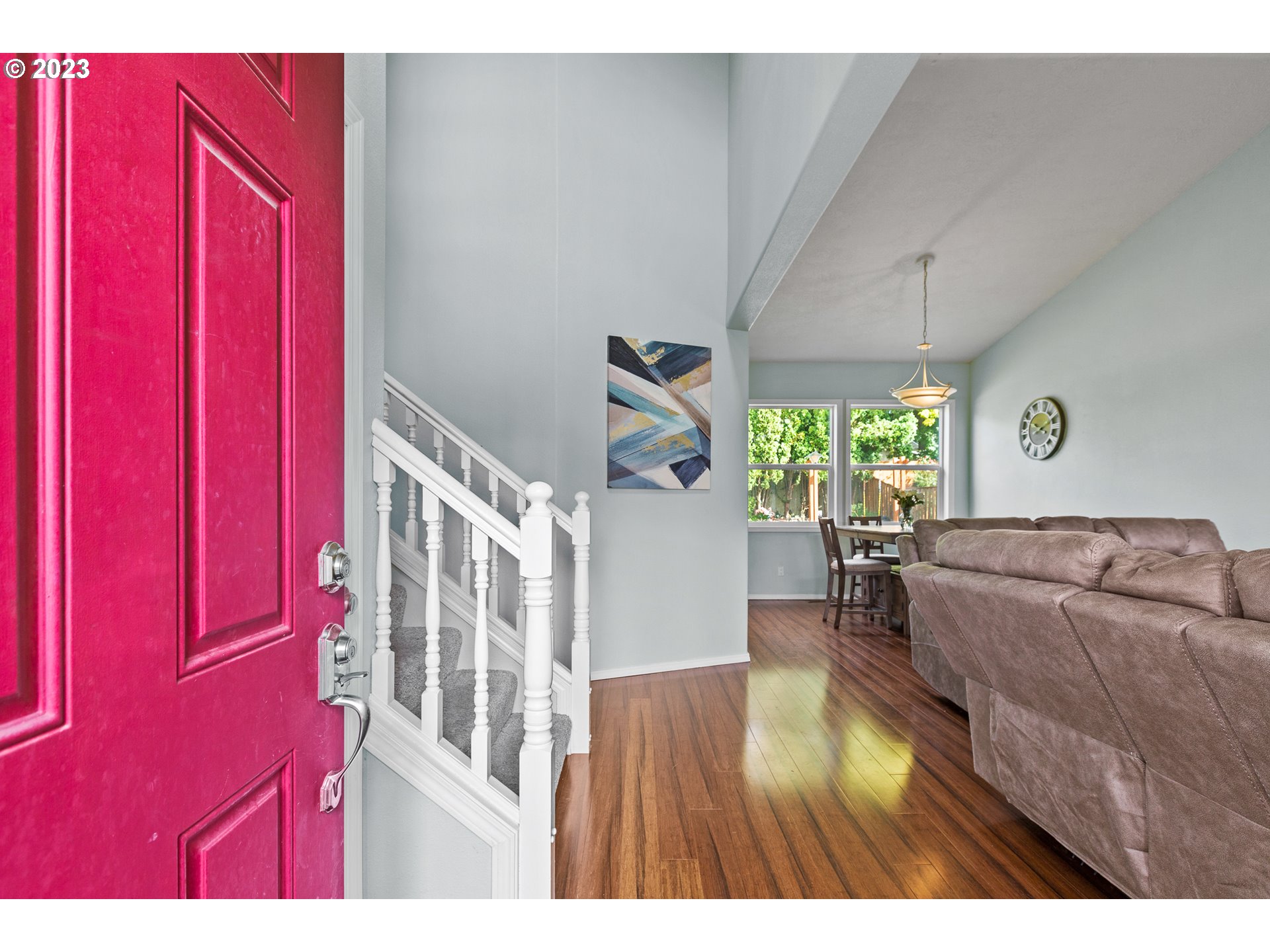 3659 Southeast 10th Street Gresham, OR 97080 - Photo 5 of 34 a living room with furniture and a wooden floor
