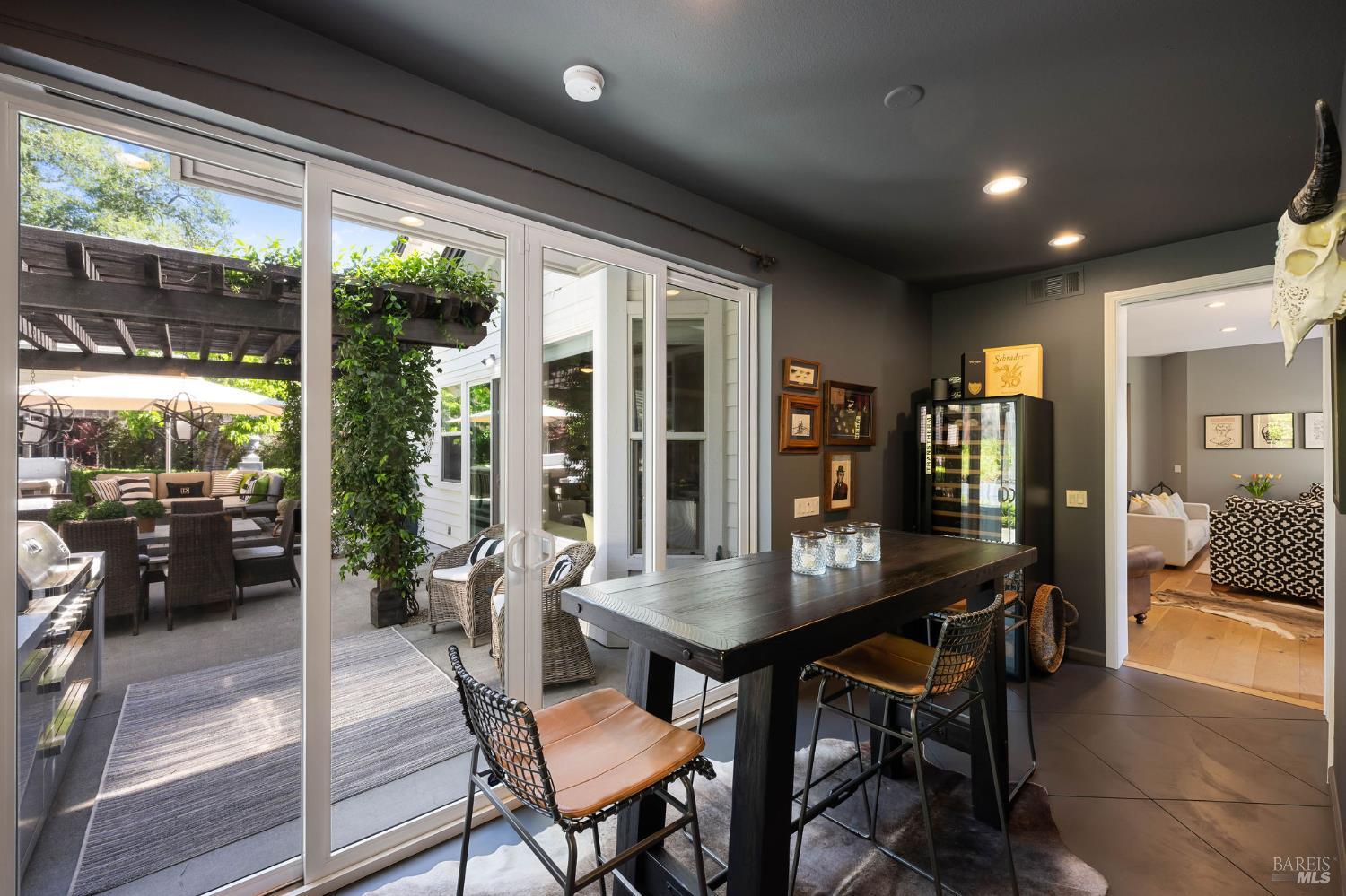 806 Chiles Avenue St. Helena, CA 94574 - Photo 25 of 38 a view of a dining room with furniture window and outside view