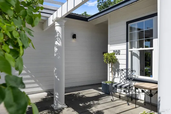 a view of a entryway front of house