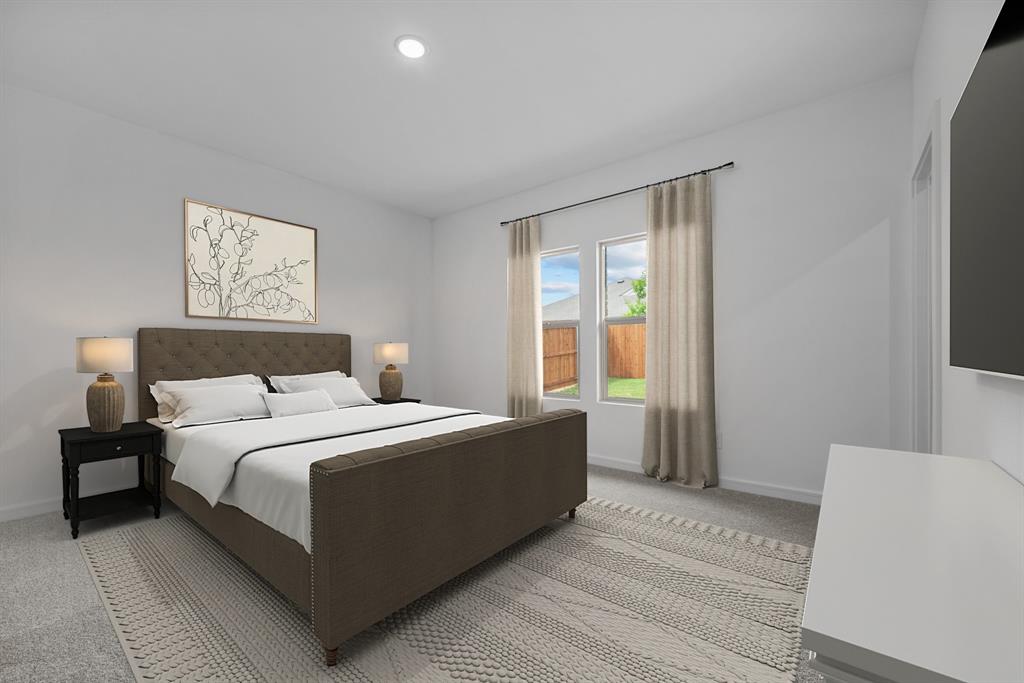 2209 Maple Ridge Drive Van Alstyne, TX 75495 - Photo 4 of 22 a bedroom with a bed and a window