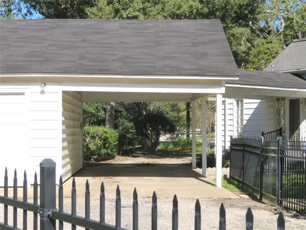 a view of a porch