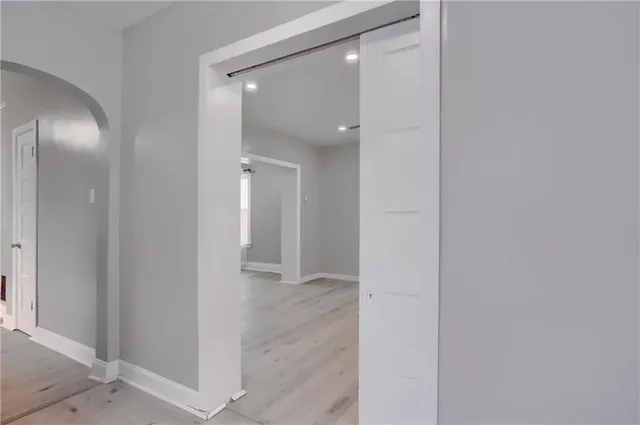 wooden floor in a gallery