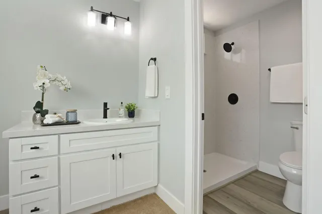 a view of a house with backyard and a area