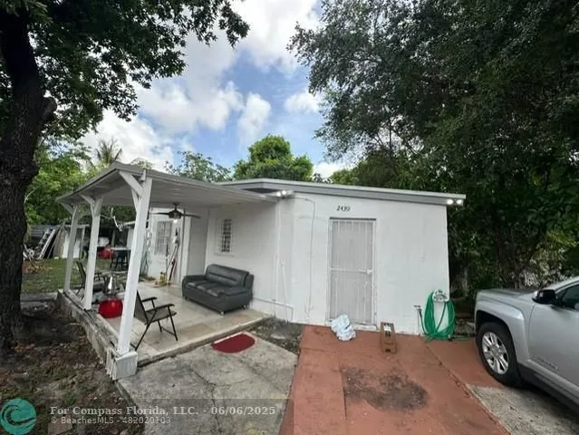 a view of a car garage
