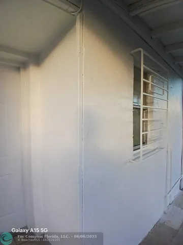 a view of front door