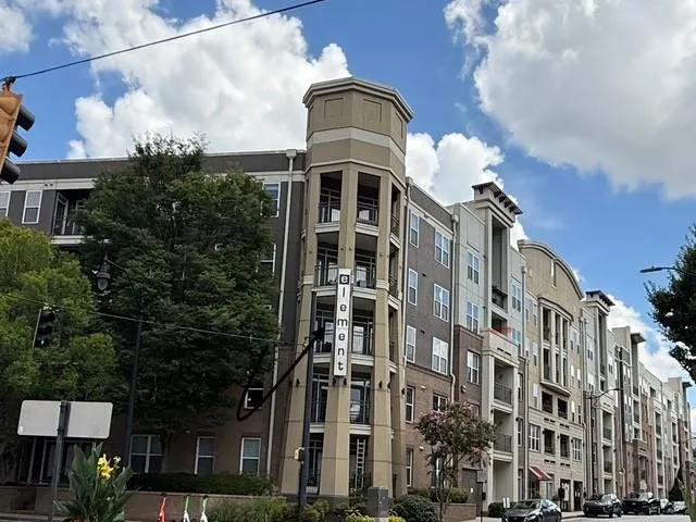 a front view of a building