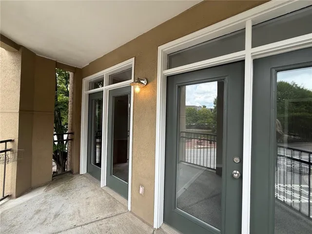 a view of front door