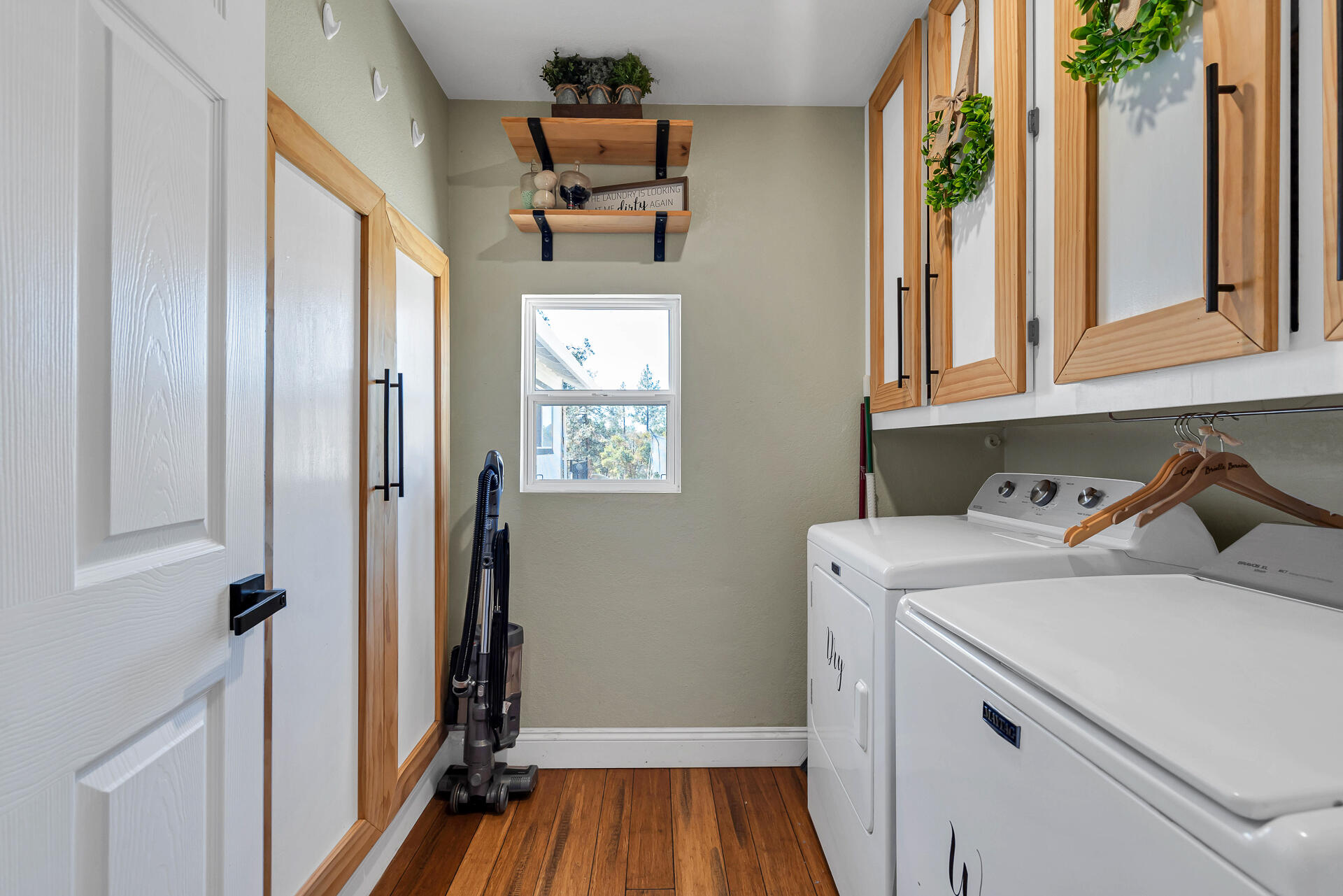 23570 Cassel Fall River Road Fall River Mills, CA 96028 - Photo 45 of 73 a view of a storage and utility room with closet dryer