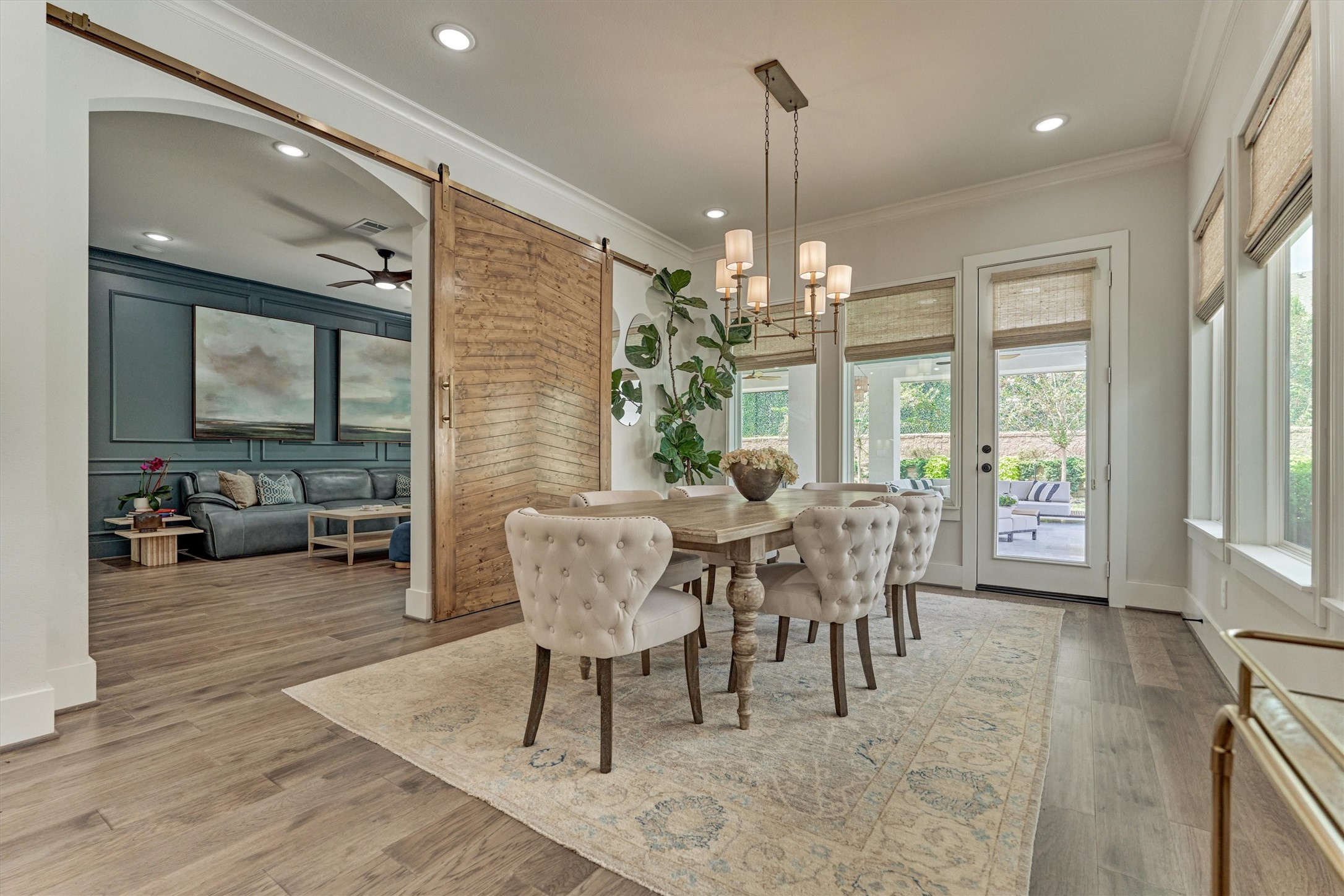 2017 Bennet Lane Conroe, TX 77384 - Photo 18 of 50 a view of a dining room with furniture window and outside view