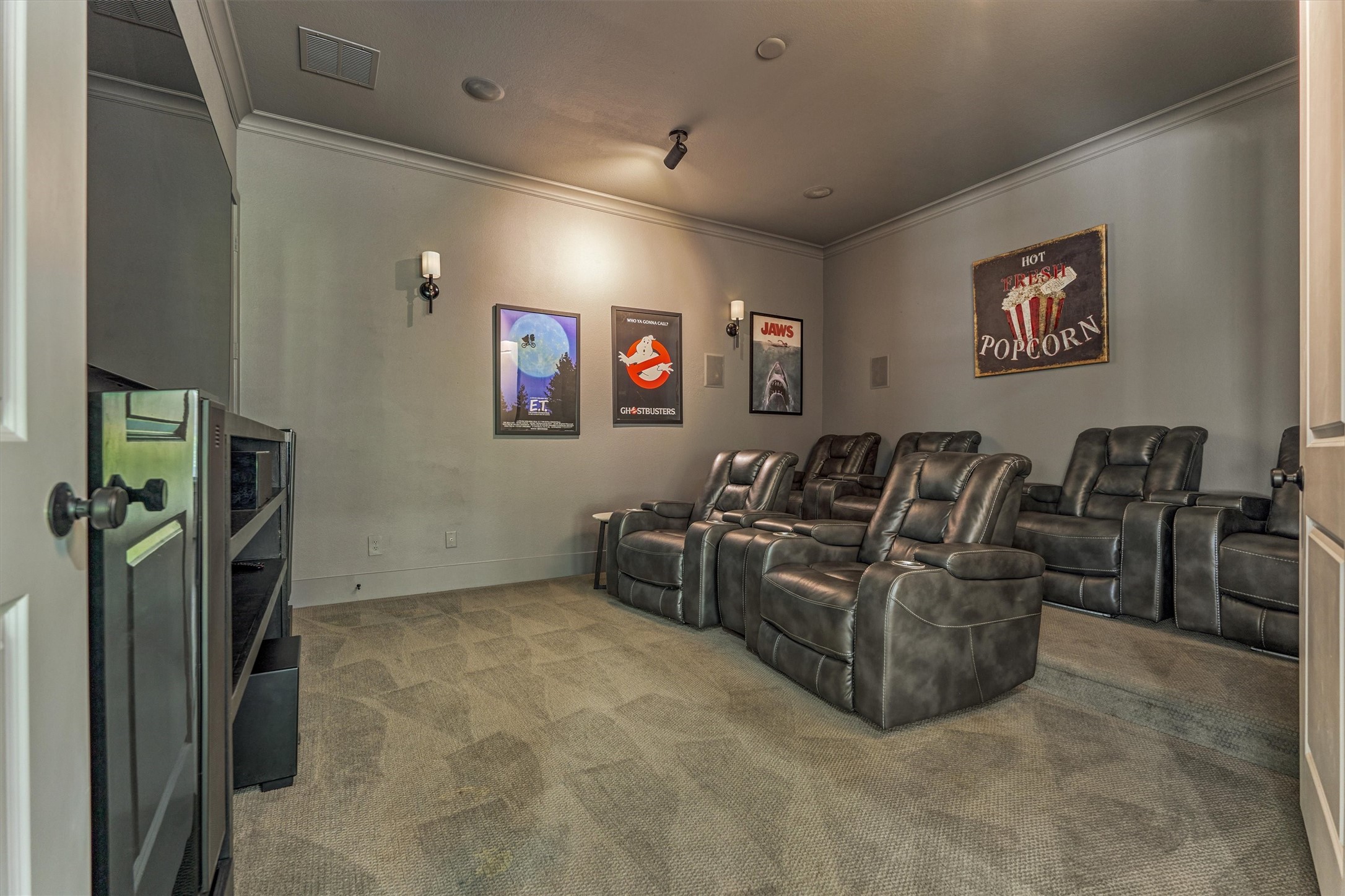 2017 Bennet Lane Conroe, TX 77384 - Photo 22 of 50 a living room with furniture and a flat screen tv