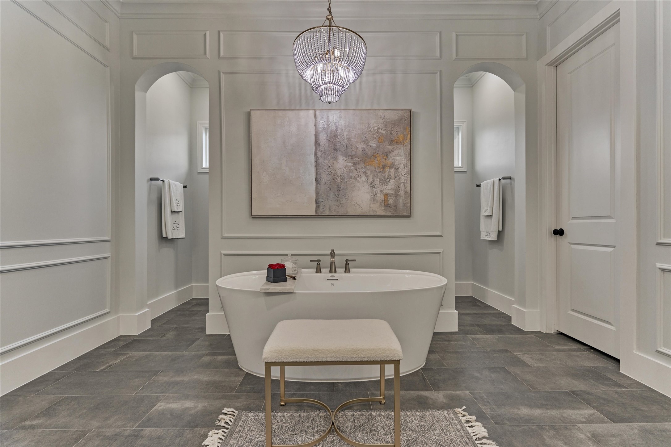 2017 Bennet Lane Conroe, TX 77384 - Photo 28 of 50 a bathroom with a sink and a mirror