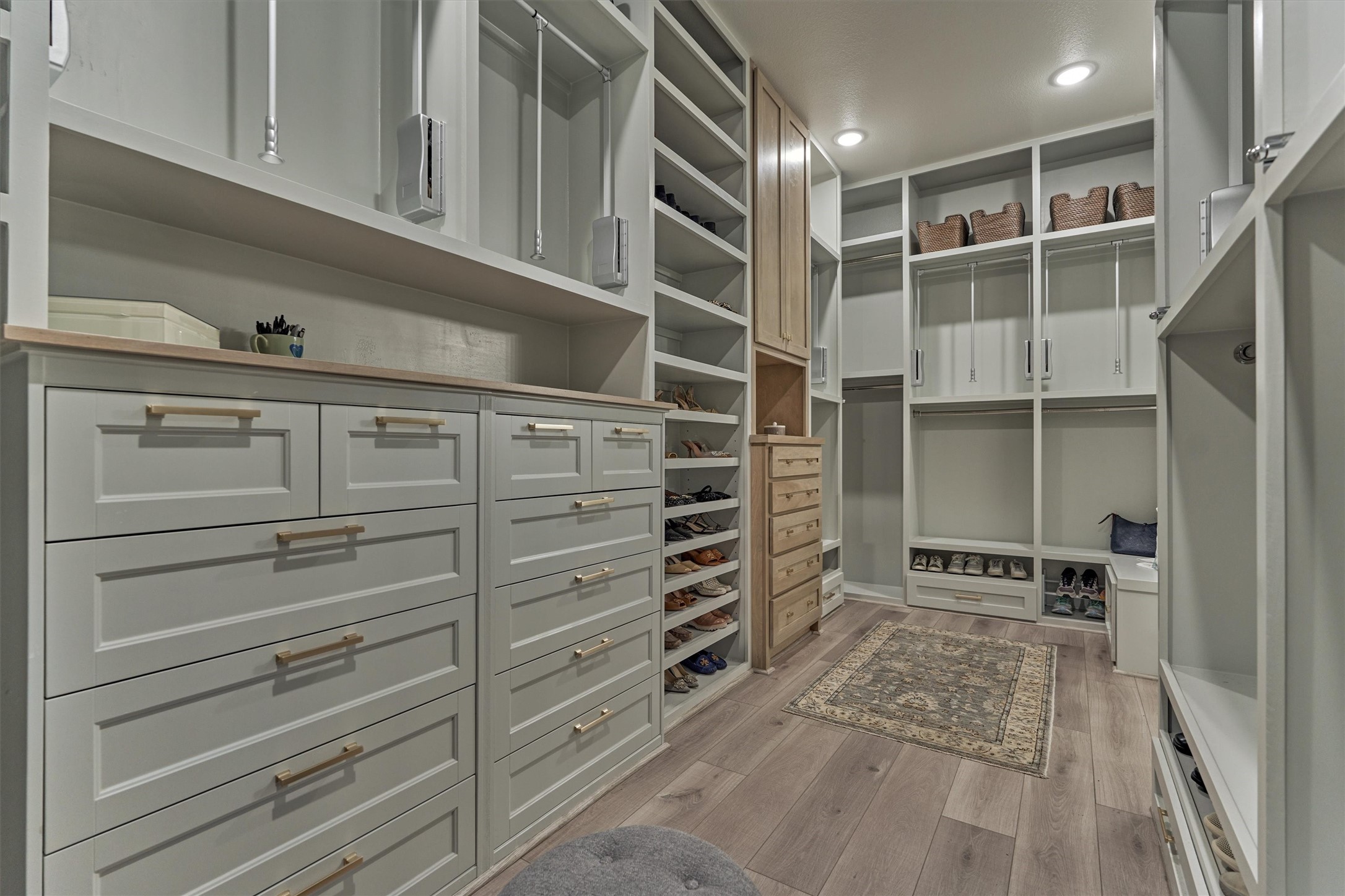 2017 Bennet Lane Conroe, TX 77384 - Photo 31 of 50 a view of walk in closet with empty racks