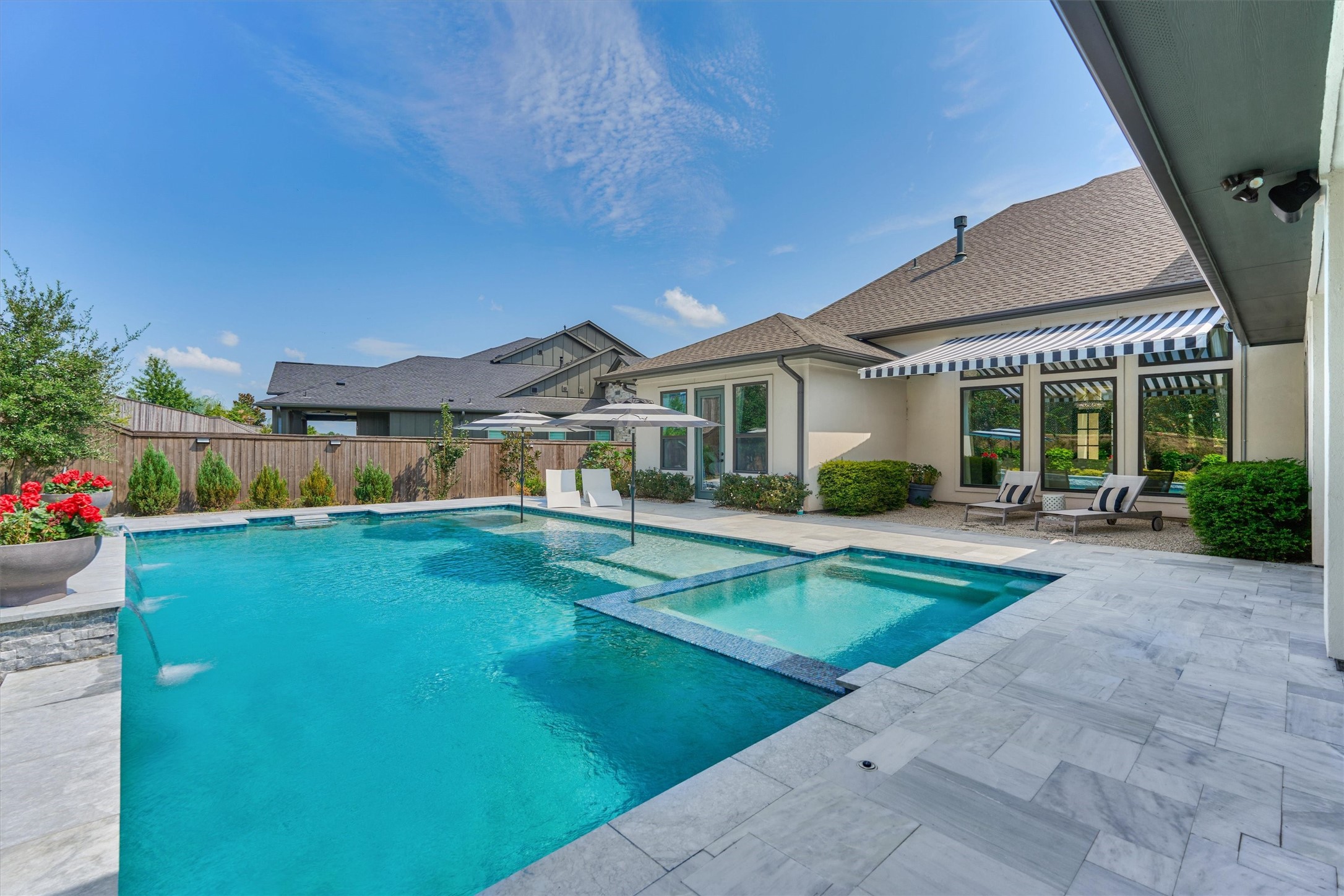 2017 Bennet Lane Conroe, TX 77384 - Photo 41 of 50 a view of a house with pool and chairs
