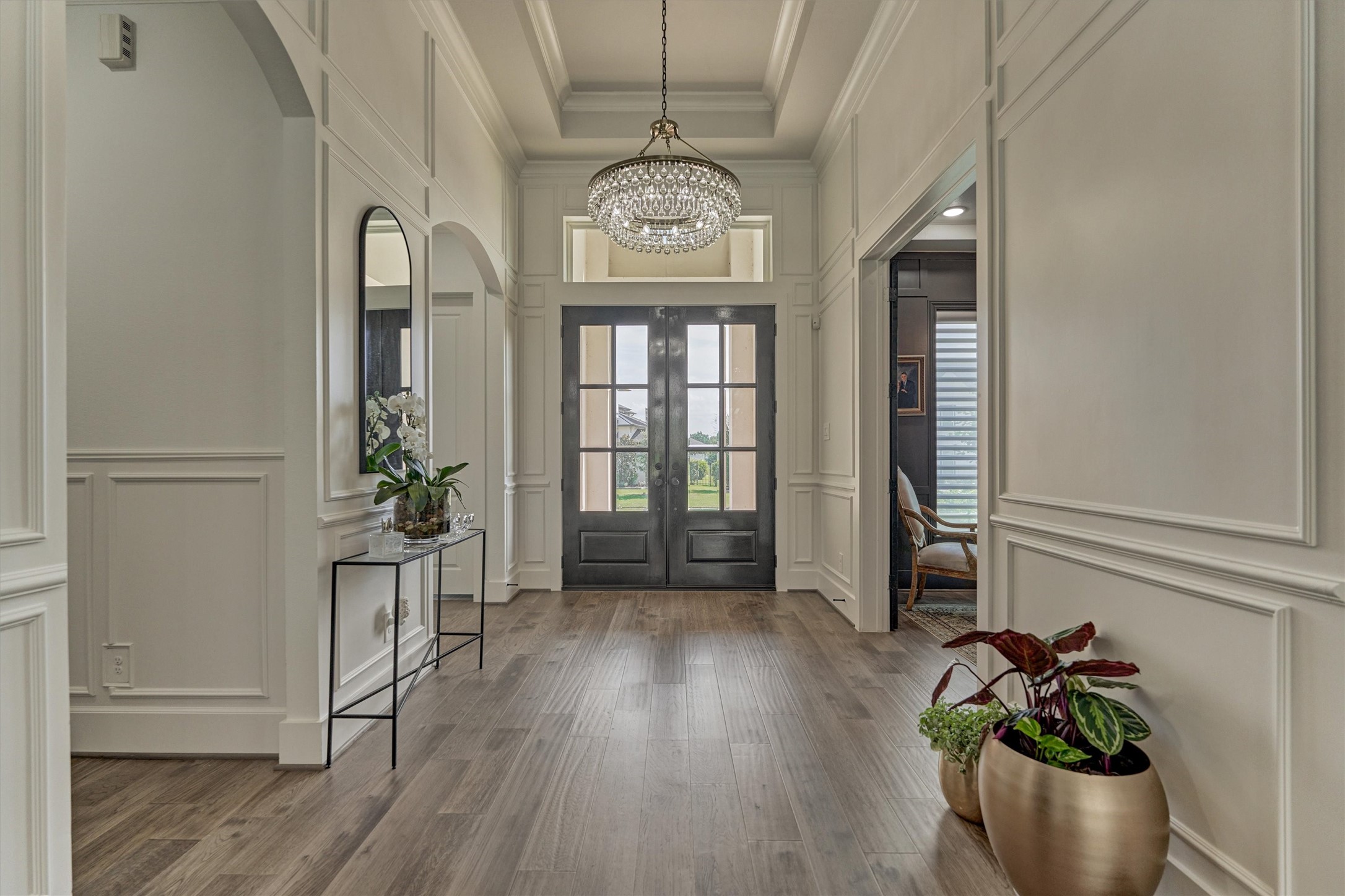 2017 Bennet Lane Conroe, TX 77384 - Photo 6 of 50 a view of an entryway with wooden floor