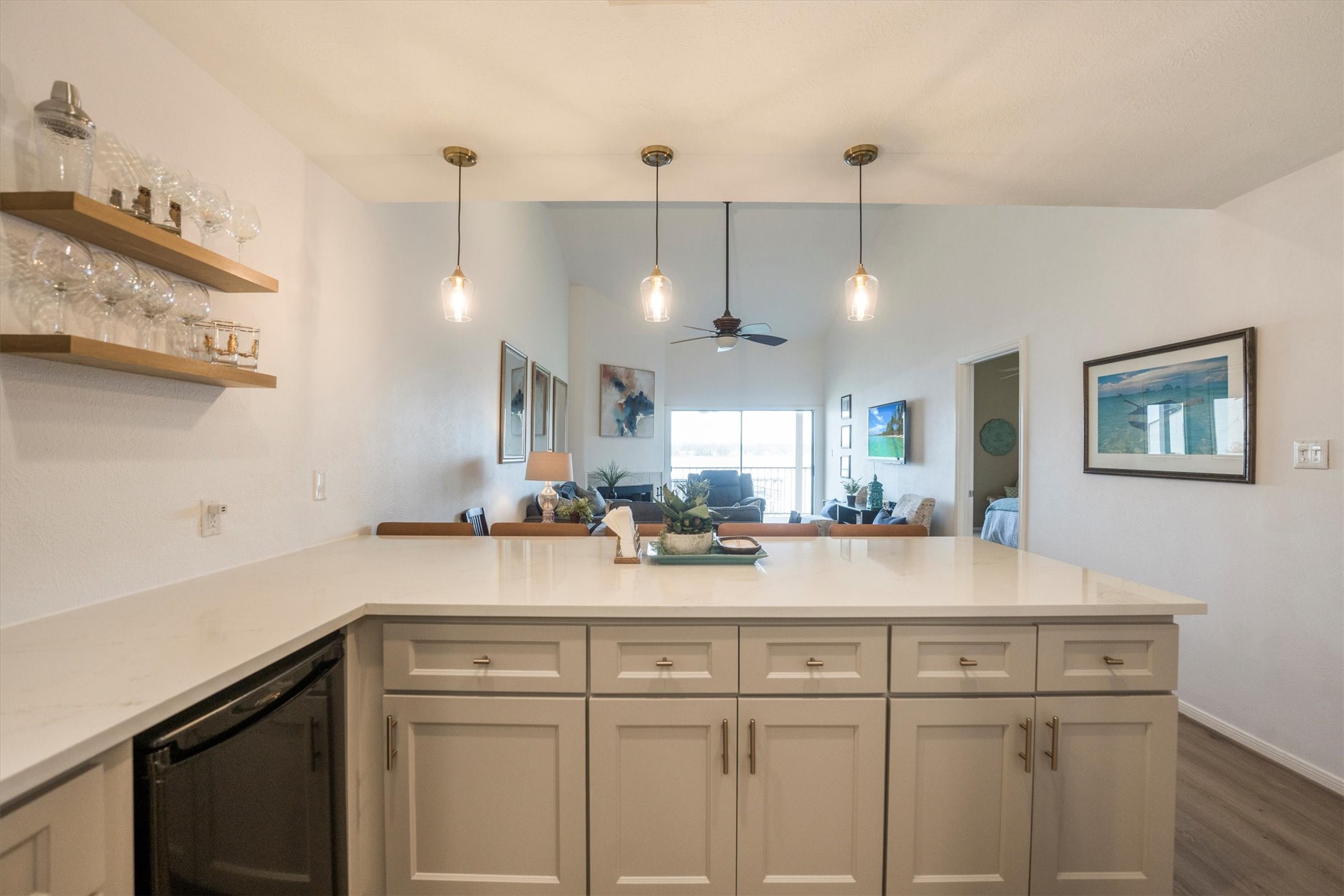 202 Lakeview Terrace, Unit A Conroe, TX 77356 - Photo 12 of 45 a kitchen with a sink and cabinets