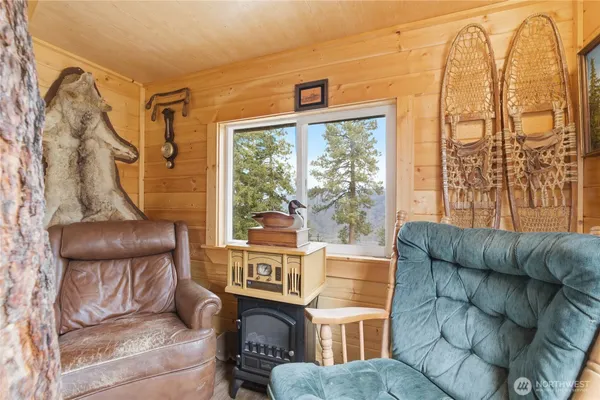 a view of a lake in middle of the town