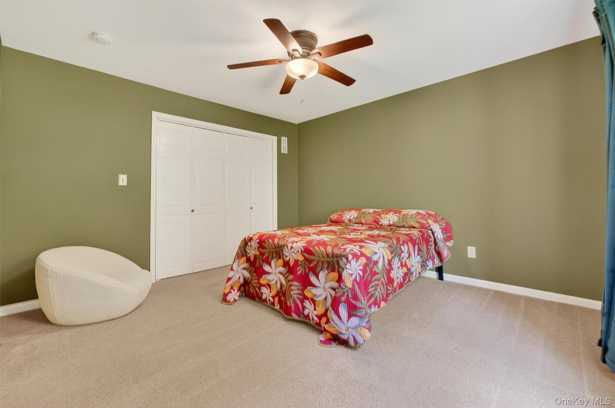 85 Ward Road Salt Point, NY 12578 - Photo 20 of 49 a bedroom with a bed and a ceiling fan