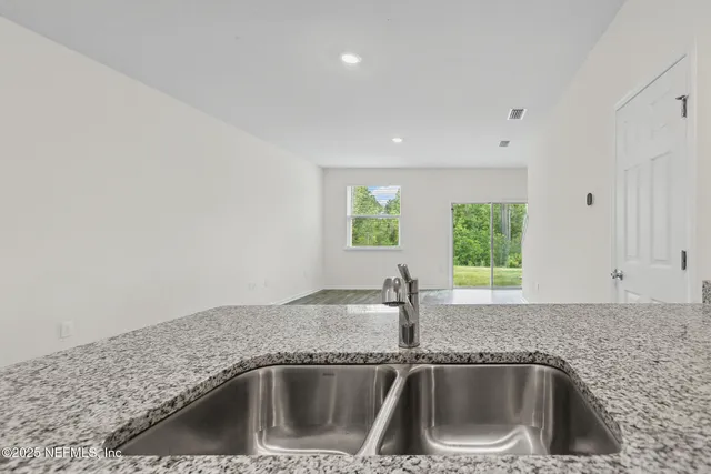 a close view of sink and tap