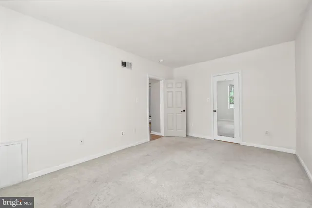 a view of an empty room