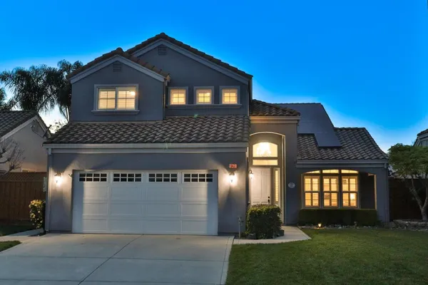 a front view of a house