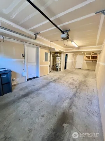 a view of a house with a garage