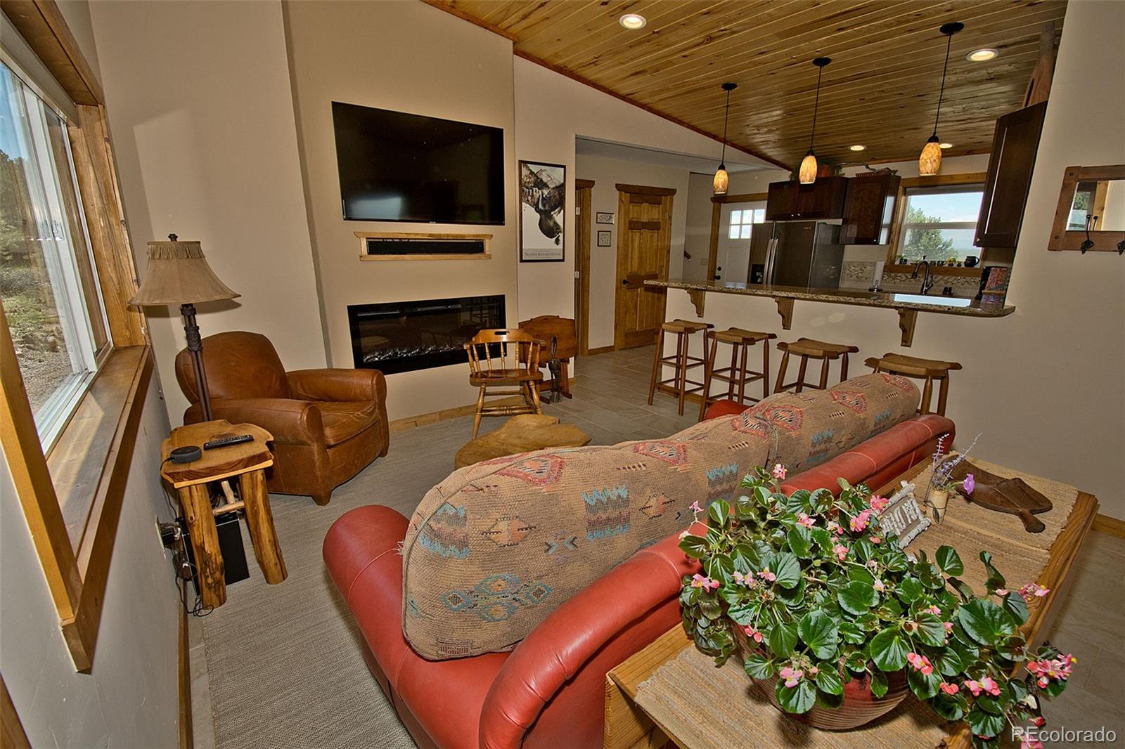 3421 Camino Del Rey Crestone, CO 81131 - Photo 13 of 41 a living room with furniture and a flat screen tv