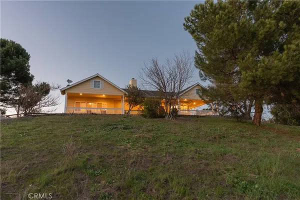 a view of a house with a garage