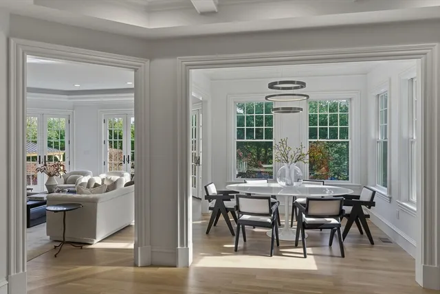 a room with furniture and wooden floor