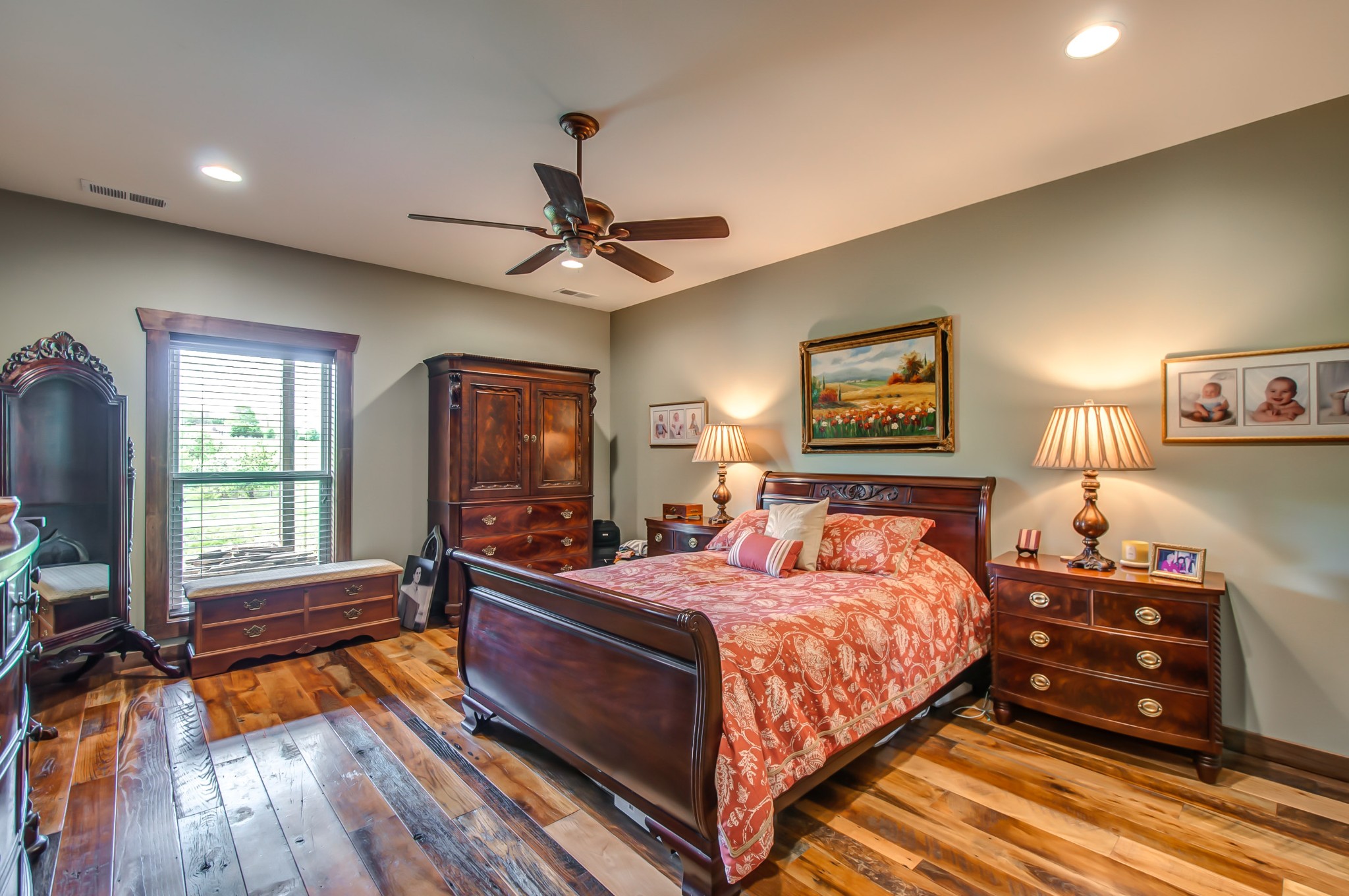 2348 Tom Fitzgerald Road Columbia, TN 38401 - Photo 20 of 47 a bedroom with a bed and wooden floor