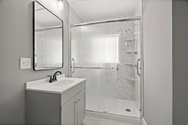 a view of a kitchen sink