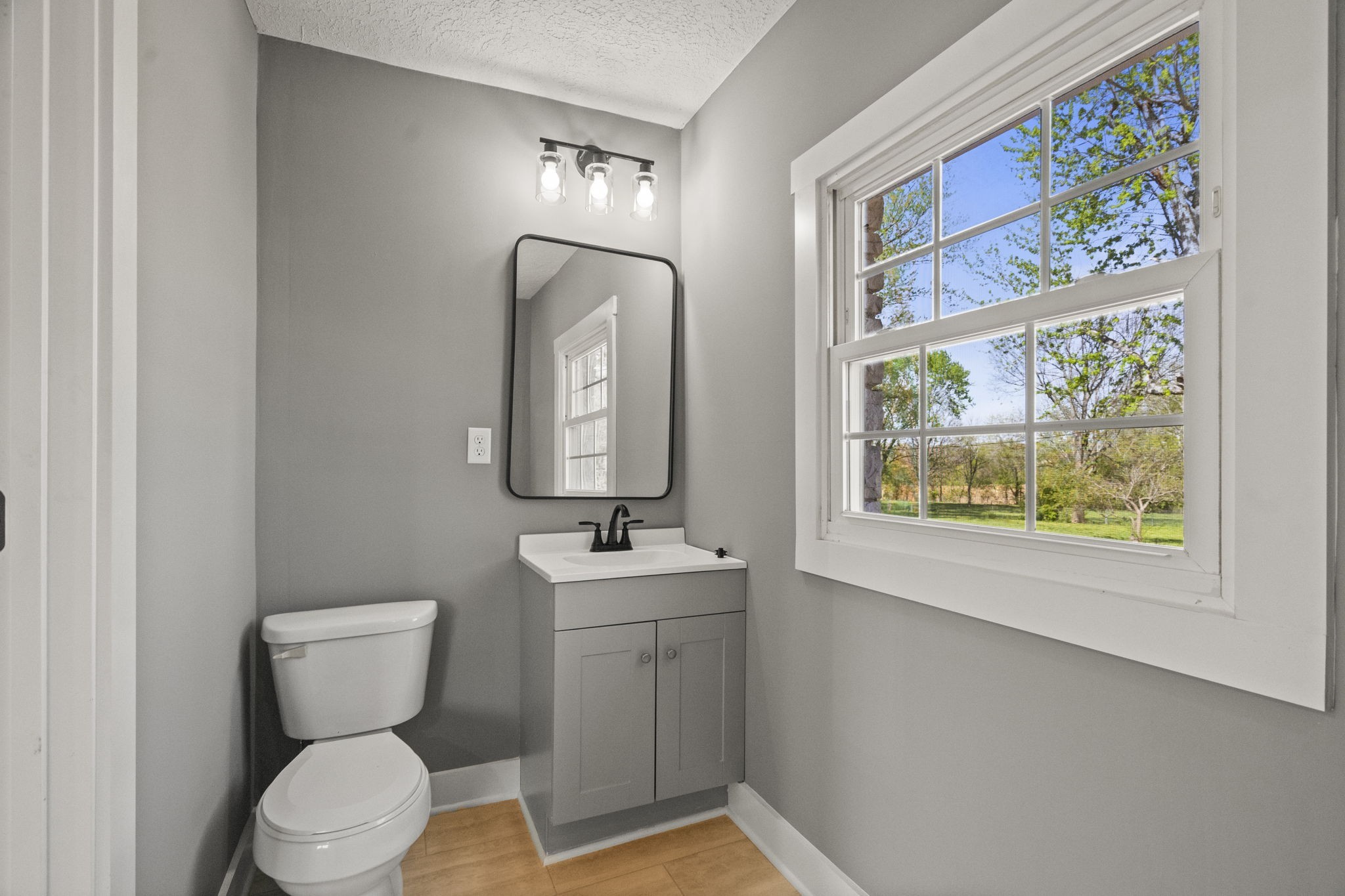1503 5th Avenue West Springfield, TN 37172 - Photo 40 of 57 a bathroom with a toilet a sink and a large mirror